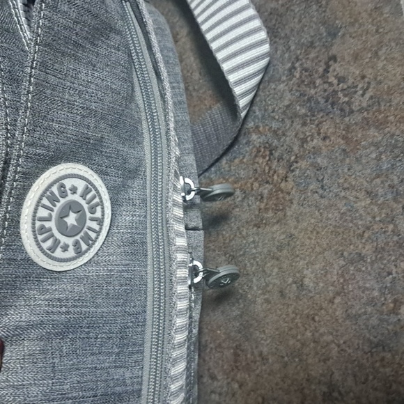 Kipling Gray Crossbody Bag. Unique.  #1      12x8 - Picture 6 of 6